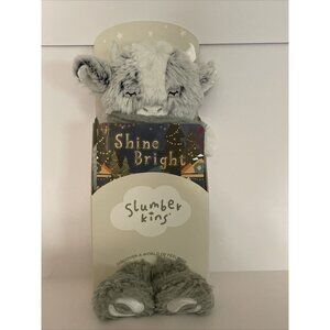 Slumber Kins Yak Gray Plush With Affirmation Card BRAND NEW SUPER SOFT